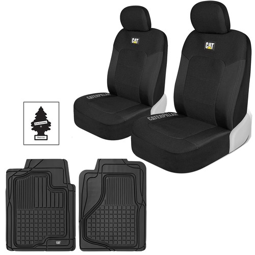 Caterpillar black seat covers - caterpillar,