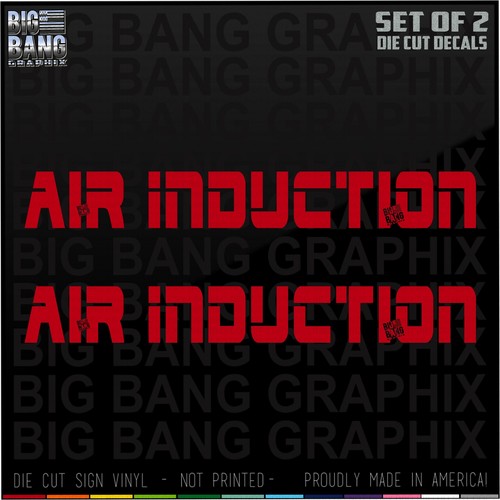 Air induction vinyl decal - induction,